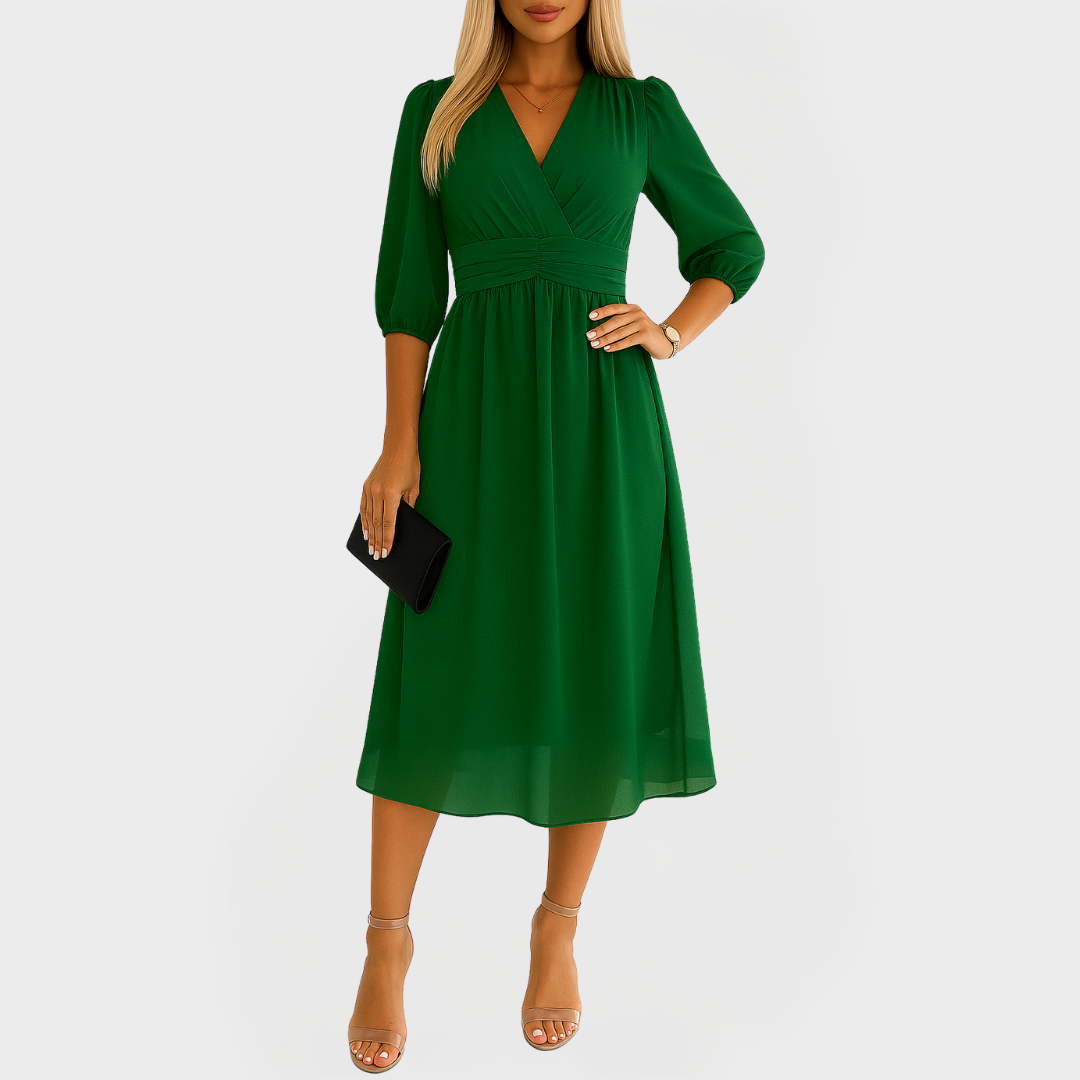 Robe en Chiffon de Soie Aérienne pour une Élégance Éblouissante