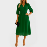 Robe en Chiffon de Soie Aérienne pour une Élégance Éblouissante