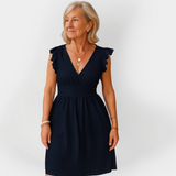 Robe élégante à taille volumineuse