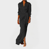 Robe Élégante Longue avec Nœud pour Événements Officiels