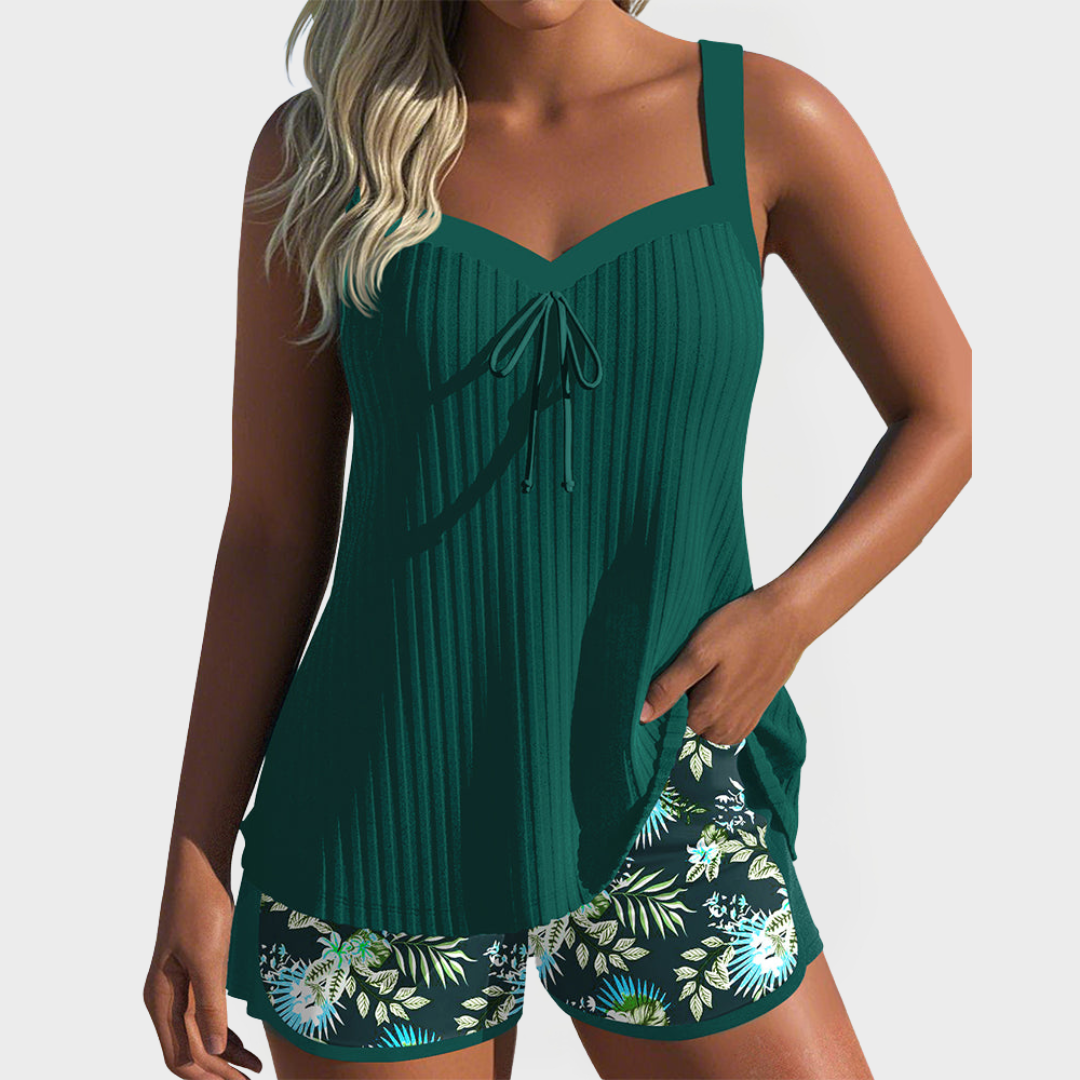 Ensemble de Tankini à Imprimé Floral