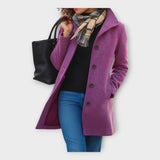 Veste Élégante en Laine avec Boutons