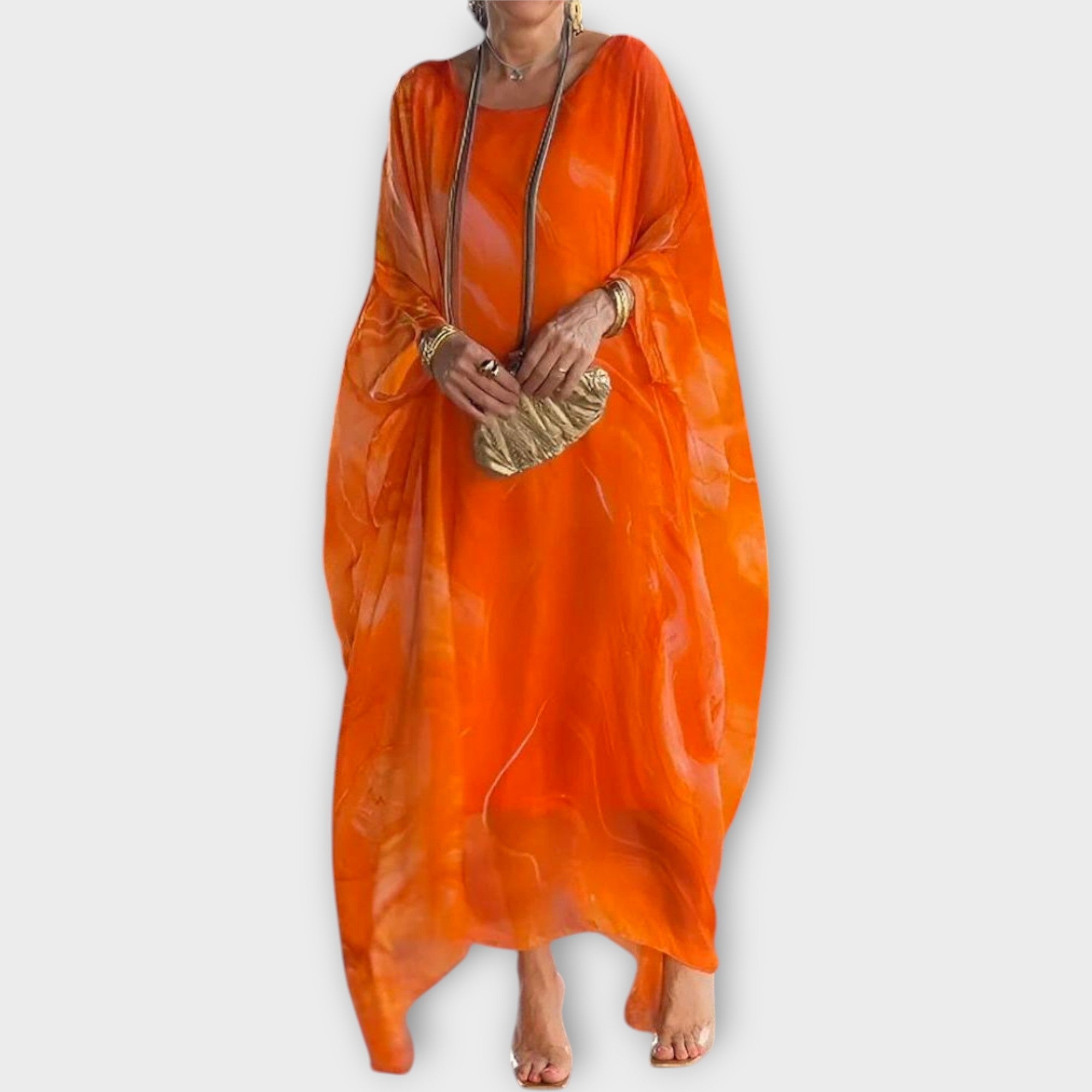 Maxi Kaftan en Tissu Transparent