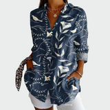 Chemise élégante à motif floral