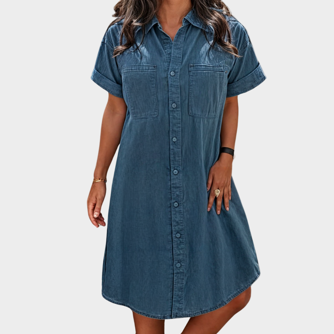 Robe d'été en denim doux