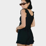 Maillot de bain à volants avec soutien-gorge intégré