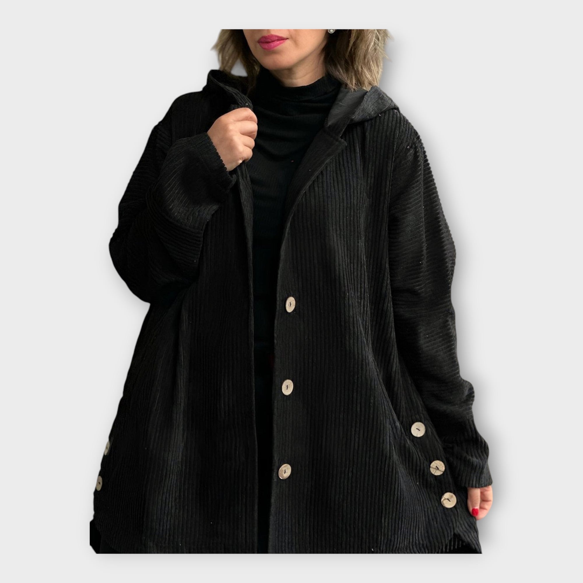 Longue Manteau Quotidien à Capuche