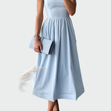 Robe Midi Chic à Bretelles