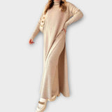 Robe Maxi Tricotée à Coupe Relaxed