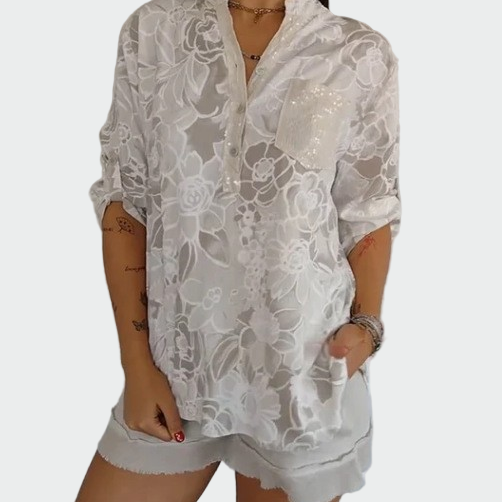 Chemise à imprimé floral