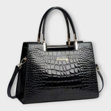 Gianna Boutique - Sac Bandoulière en Cuir Crocodile Éclatant