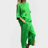 Ensemble Robe à Motifs Naturels