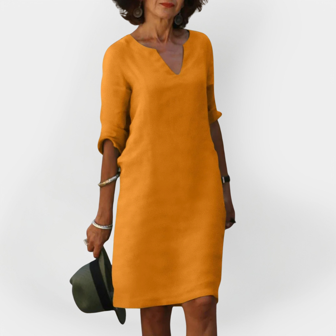 Robe Casual à Décolleté en V