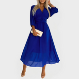 Robe en Chiffon de Soie Aérienne pour une Élégance Éblouissante