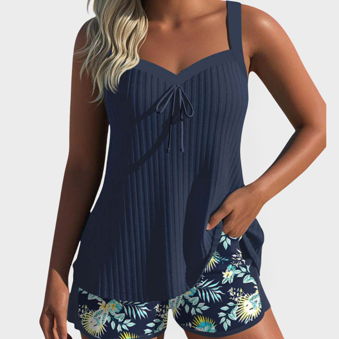 Ensemble de Tankini à Imprimé Floral