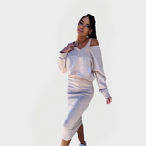 Ensemble Estival : Sweat et Robe Alliant Confort et Élégance