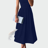 Robe Midi Chic à Bretelles