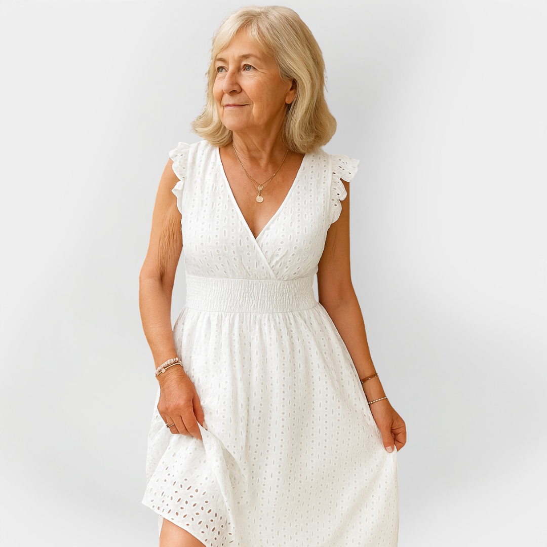 Robe élégante à taille volumineuse