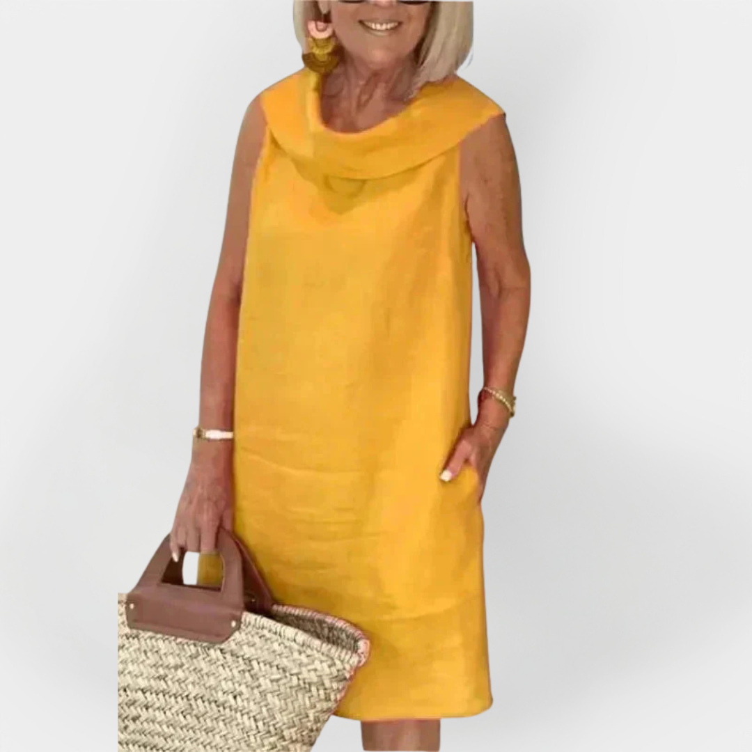 Robe à Col Enveloppant