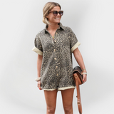 Combinaison à Imprimé Léopard