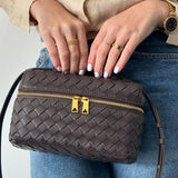 Juliette | Woven Glossy Structured Bag