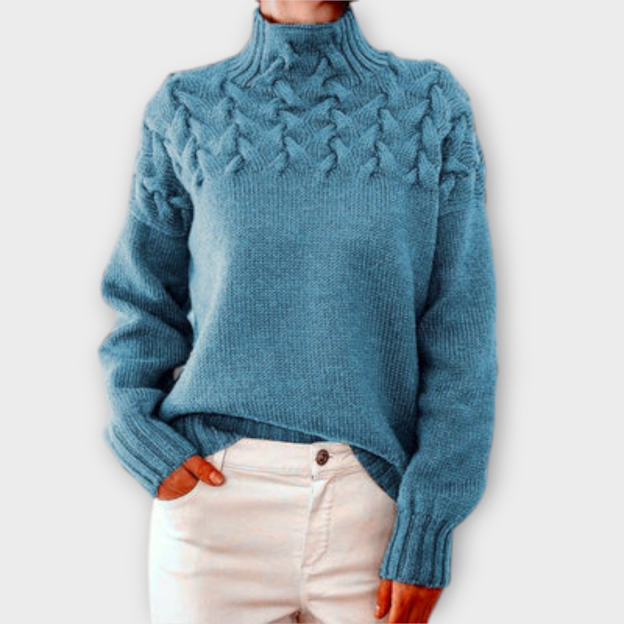 Pull Femme Eva avec Détails en Tricot