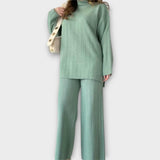 Ensemble Tricoté à Coupe Relaxée