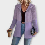 Veste Chic à Capuche avec Accents Contemporains