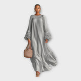 Robe longue légère avec des accents raffinés