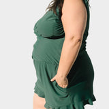 Maillot de bain à volants avec soutien-gorge intégré