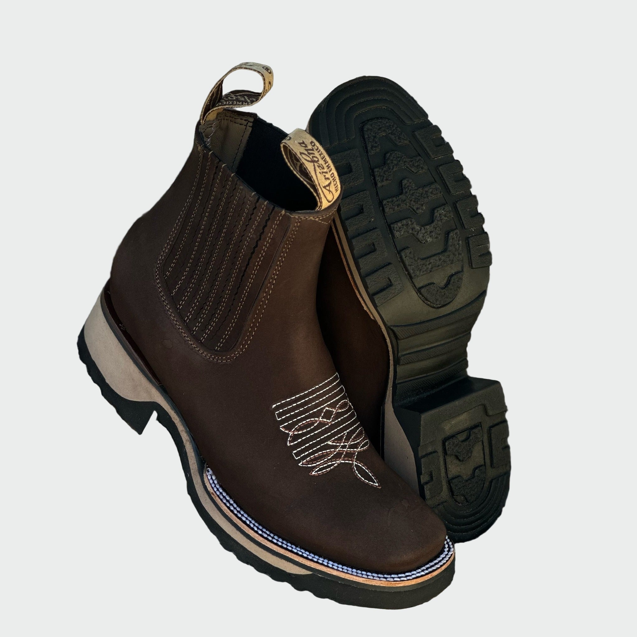 Cowboy Leather Ankle Boots