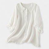 Chemise Rayée à Col Élégant