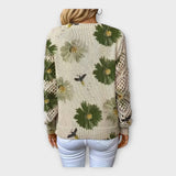 Pull en Tricot avec Finitions en Dentelle