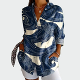 Chemise élégante à motif floral