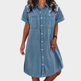 Robe d'été en denim doux