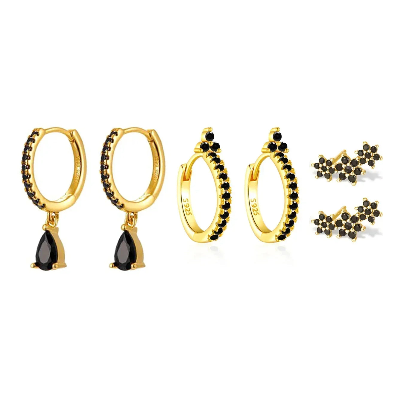 Sabina – Boucles d'oreilles modernes en or.