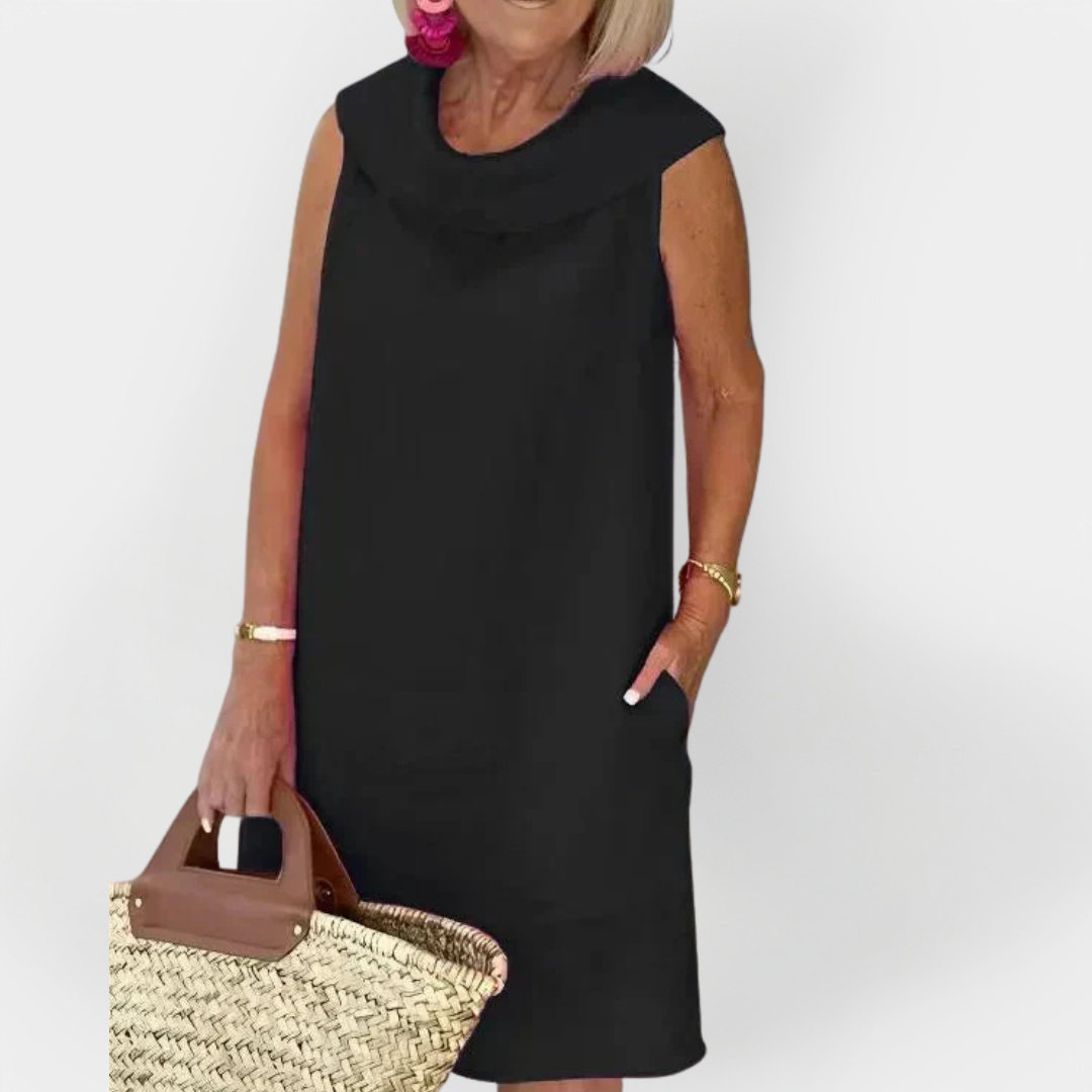 Robe à Col Enveloppant