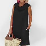 Robe à Col Enveloppant