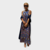 Maxi Robe au Motif Chic