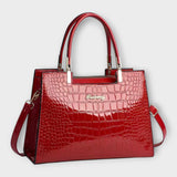 Gianna Boutique - Sac Bandoulière en Cuir Crocodile Éclatant