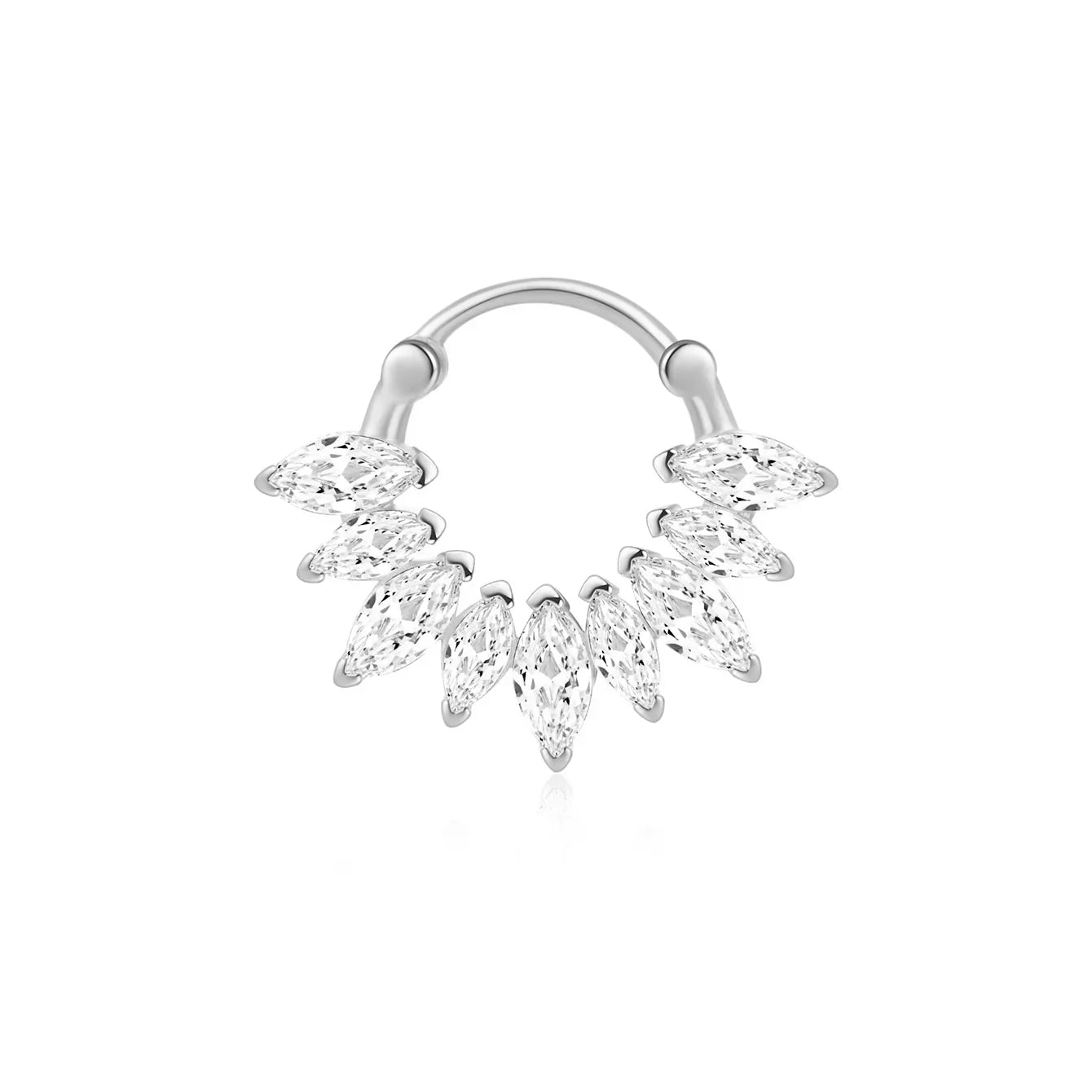 Daniela – Boucles d'oreilles en or délicates au design fluide.