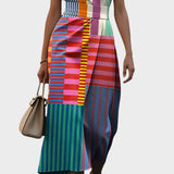 Déshabillé Sans Manches à Motifs