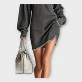 Robe en tricot au style décontracté et élégant