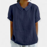 Coton T-shirt à Col