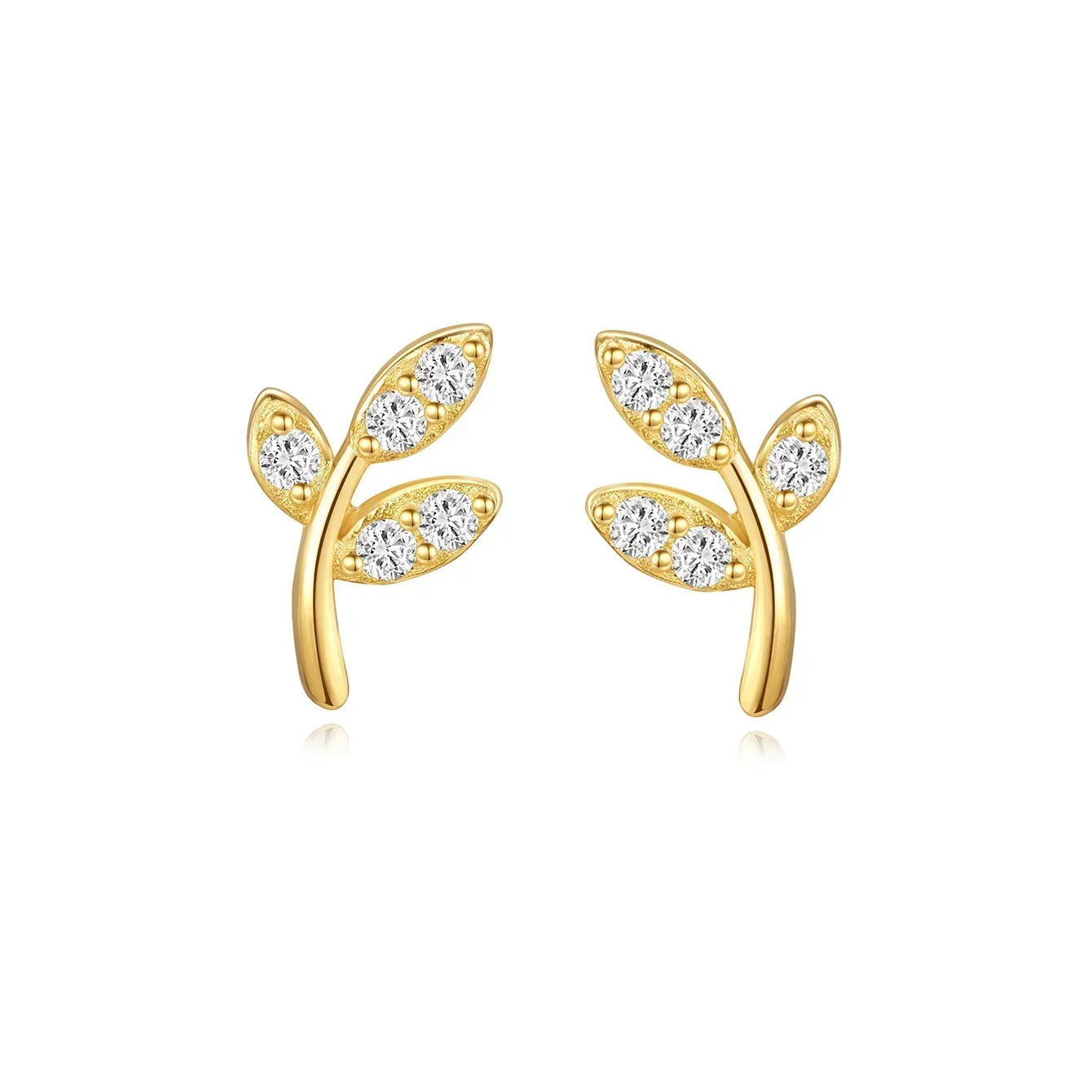 Carina – Boucles d'oreilles en or au éclat subtil.