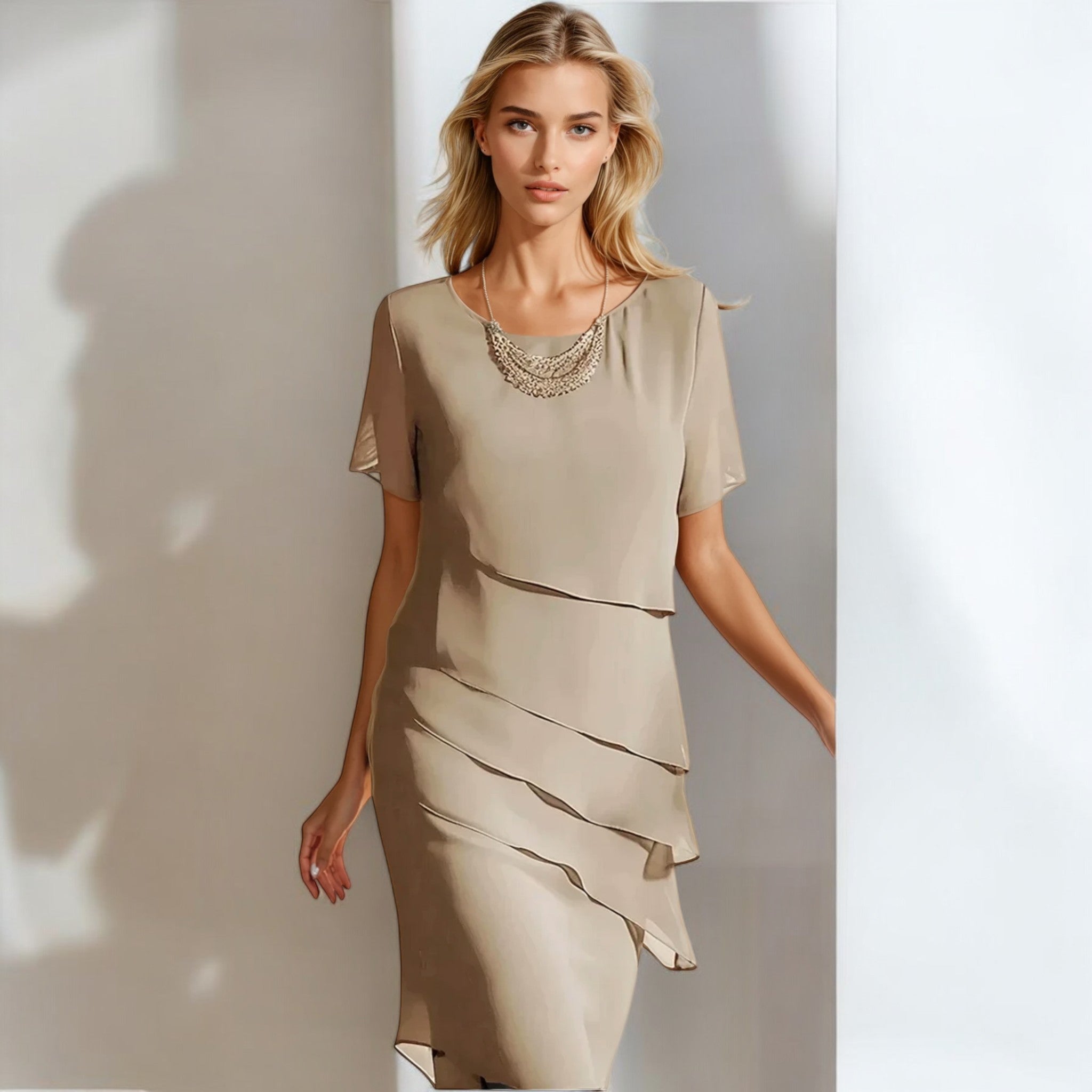 Robe Élégante en Chiffon