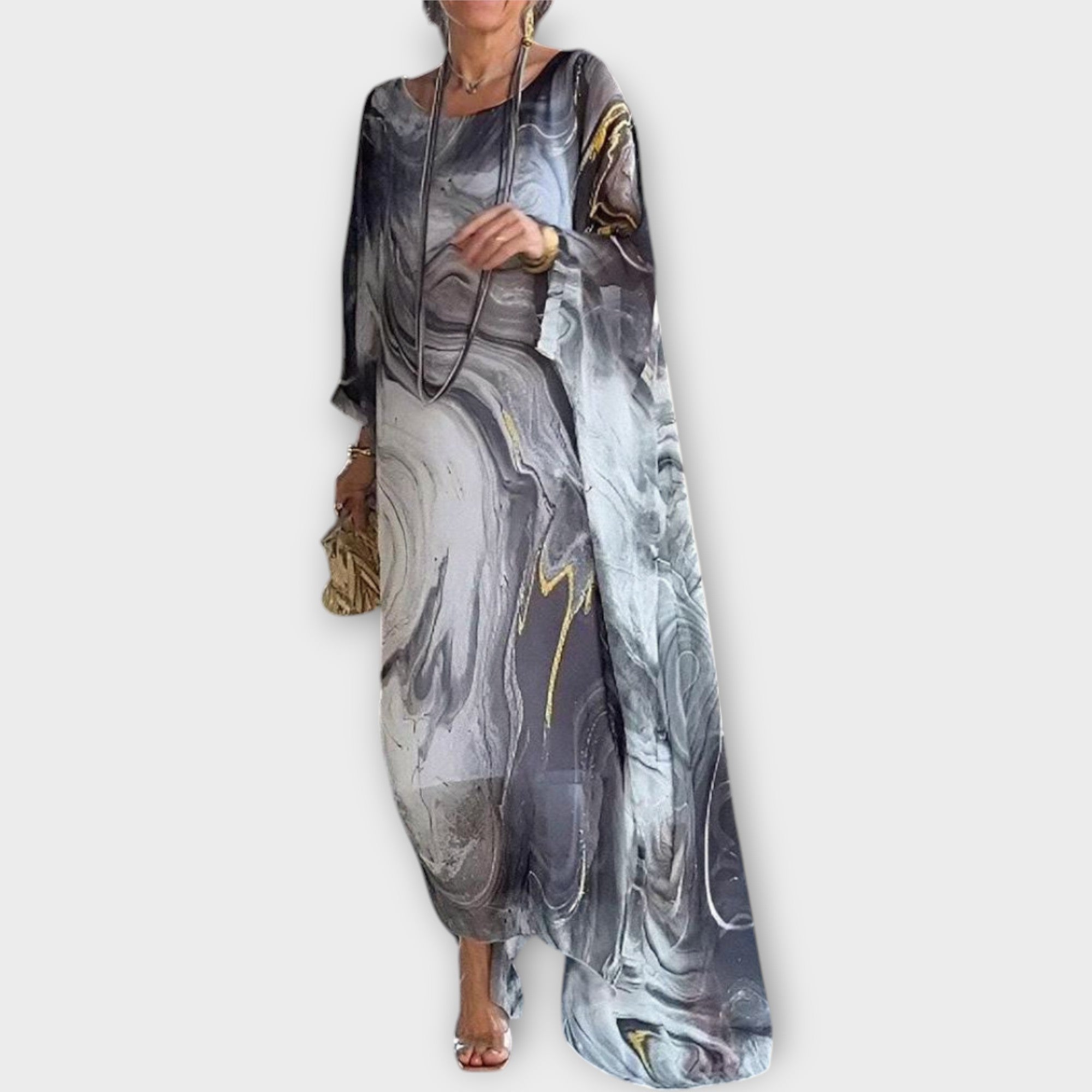 Maxi Kaftan en Tissu Transparent