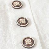 T-shirt à Manches Courtes avec Détails Boutonnés