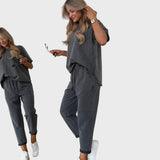 Ensemble Bicolore en Coton à Deux Pièces