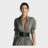 Robe chemise au charme intemporel